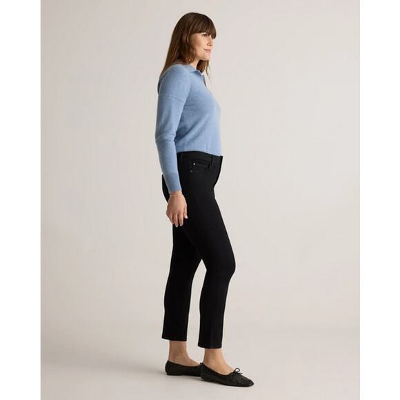 Quince Stretch Mid Rise Slim Stright Jeans Size 30/28 NWT - Picture 4 of 8